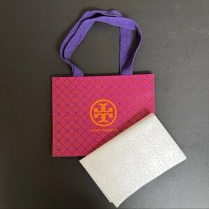 NEW Tory Burch Gift Shopping Bag Tote & Logo Paper Tissue 9'' x 7'' x 3.5''